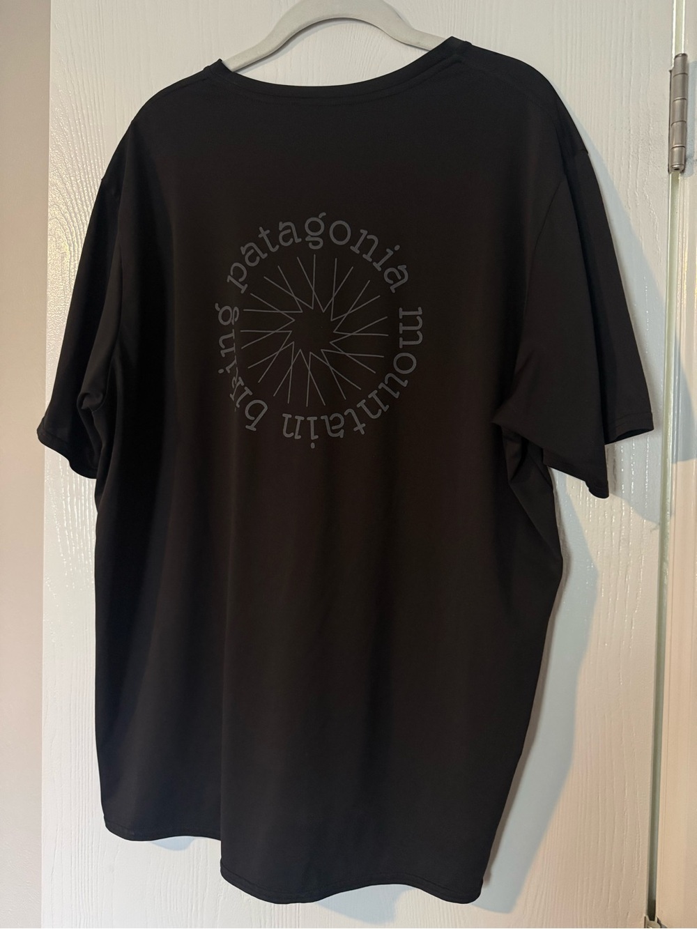 Patagonia Black Short-Sleeve Tee with Subtle Circular Logo